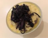 Foto del passaggio 4 della ricetta Polenta integrale viola 💜 con fonduta di taleggio