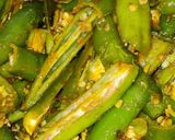 मसाला हरी मिर्च फ्राई(masala mirch fry recipe in hindi) रेसिपी चरण 4 फोटो