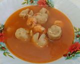 Foto langkah ke 2 dari resep Tomyam Udang + Bakso.