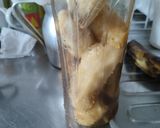 Foto del paso 1 de la receta: Bizcochuelo🥧🍰 de banano🍌 con bocadillo de guayaba🫒sin huevo y en licuadora🍌🍰🥧