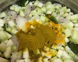 A picture of step 4 of Ridge gourd fry/Tori ki sabzi.