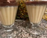 Une image de l'étape 3 de Flan chocolat vanille.