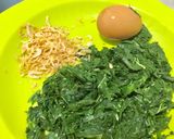 Foto langkah ke 2 dari resep Tumis Daun Singkong Telur.