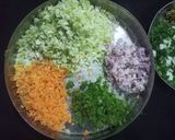 A picture of step 1 of No fry Veg Manchurian cheese Balls (appetizer/ starter).