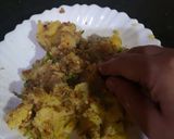 A picture of step 3 of Stuffed green chillies pakoray.