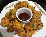 A picture of step 5 of Palak Pakora 😃😃.