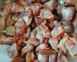 A picture of step 3 of Fried chicken gizzards.