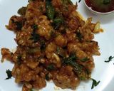 A picture of step 5 of Gobhi Manchurian.