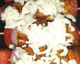 A picture of step 7 of Peri Peri Cheesy Chicken Shashlik.