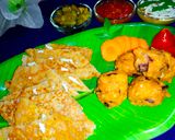 मसूर दाल का चीला और पकौड़े (Masoor dal ka cheela aur pakode recipe in Hindi) रेसिपी चरण 6 फोटो