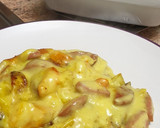 Foto del paso 3 de la receta: Salchipapas con calabaza asada y bechamel