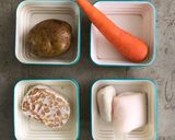Foto langkah ke 1 dari resep MPASI 9 BulanTim[Kentang, Ikan Gindara, Tempe & Wortel].