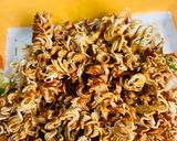 A picture of step 2 of Wai Wai Bhel Tea time snack veggie nutty and easy in 5 minutes.