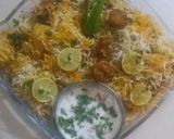 A picture of step 2 of Prawn / shrimps Biryani (Indian style).