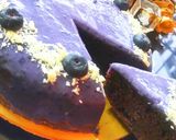 A picture of step 6 of Blueberry chocolate cake.