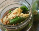 A picture of step 1 of Pickled Okra 2024 Batch 2.