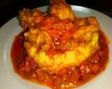 Foto del paso 5 de la receta: Polenta con queso 🧀 y salsa de codito de pollo 🍗