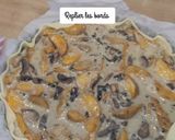 Une image de l'étape 7 de Quiche forestière aux champignons, potatoes et mozzarella.