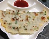 A picture of step 4 of Veg Chilla.