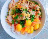 Hình bước làm 9 của món Mì Quảng chả cá thác lác