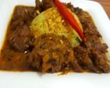 A picture of step 8 of Dhaba Mutton with corn pulao.