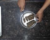 A picture of step 7 of Alu vadi.