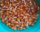 A picture of step 1 of Sprout chana chaat.