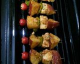 A picture of step 6 of Apple paneer tikka papdi.