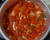 A picture of step 4 of Veg lasagna.