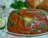 A picture of step 6 of Ratlami bhaji pav (street style).