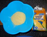 A picture of step 1 of Arepas with Scrambled Eggs and Ham.