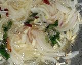 A picture of step 2 of Farfalle Pasta with cheese & Schezwan sauce.