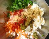 A picture of step 1 of Okara (soya pulp) cutlet.