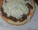 A picture of step 2 of Shami kabab burger.