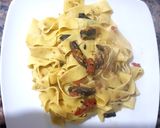 Foto del paso 4 de la receta: Parpadelle o cinta ancha, con salsa de hongos Portobello.😉