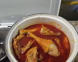 Háztáji kakaspörkölt nokedlivel recept fázis 3 fotója
