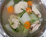 รูปขั้นตอนการทำที่ 6 ของ ต้มจืดฟักใส่ไก่