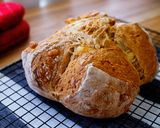 A picture of step 7 of No Yeast Whole Wheat Bread with Cheese.