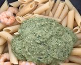 Foto del paso 10 de la receta: Unos macarrones, con langostinos y salsita de albahaca 🌿