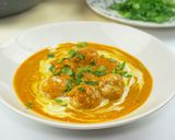 Foto langkah ke 7 dari resep Bola Tahu Kuah Kari India.