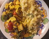 Gombás-spenótos-paradicsomos tofu recept fázis 3 fotója