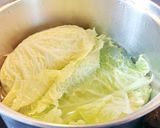 Kelkáposztás-sajtos csirkemell csiga recept fázis 2 fotója