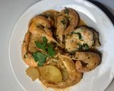 Foto del paso 14 de la receta: Wok de langostinos con rape