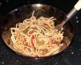 A picture of step 2 of Vegetable noodles.