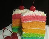 Foto langkah ke 6 dari resep Rainbow Cake Kukus ny. Liem.