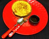 A picture of step 7 of Chebabs (Emirati Saffron and cardamom pancakes).
