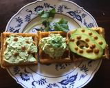 A picture of step 3 of 275 California Farm Avocado Waffle and Sauce.
