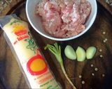 รูปขั้นตอนการทำที่ 2 ของ ต้มจืดตำลึงเต้าหู้ หมูสับ🐷