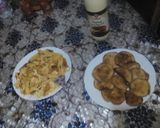 صورة لخطوة 6 من وصفة فطوري لليوم خفيف ظريف دنجال (باذنجان) مع فريت (بطاطا مقلية) اوملات 💕😘🤗🤤🤤