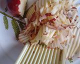 Foto del paso 3 de la receta: Tortita para merienda o desayuno con avena,harina integral y frutas..💪💜